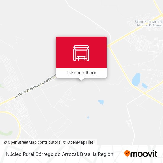 Núcleo Rural Córrego do Arrozal map