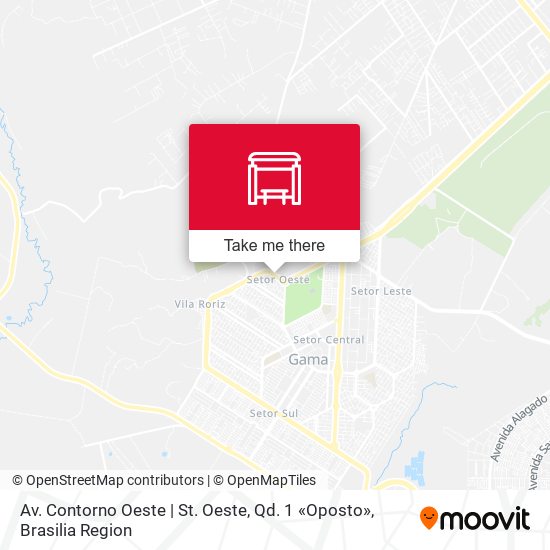 Av. Contorno Oeste | St. Oeste, Qd. 1 «Oposto» map