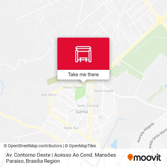 Av. Contorno Oeste | Acesso Ao Cond. Mansões Paraíso map