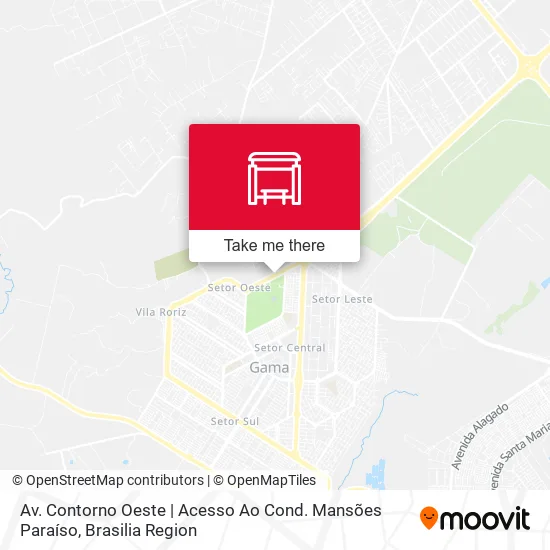 Av. Contorno Oeste | Acesso Ao Cond. Mansões Paraíso map