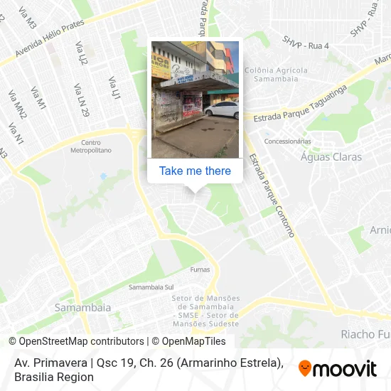 Av. Primavera | Qsc 19, Ch. 26 (Armarinho Estrela) map