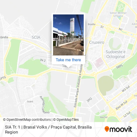 SIA Tr. 1 | Brasal Volks / Praça Capital map