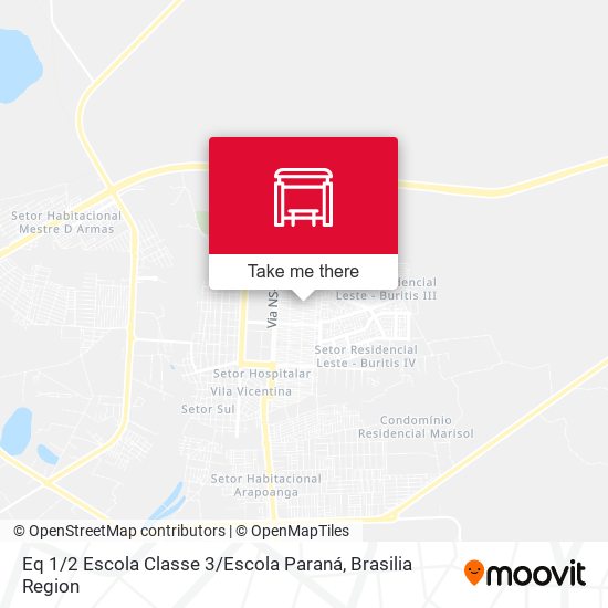 Eq 1 / 2 Escola Classe 3 / Escola Paraná map