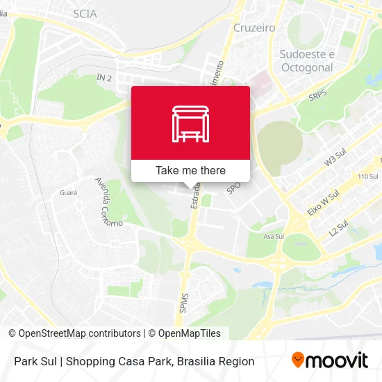 Mapa Park Sul | Shopping Casa Park