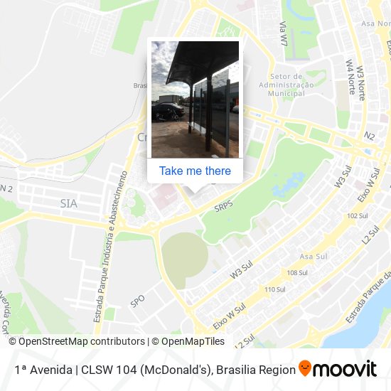 1ª Avenida | CLSW 104 (McDonald's) map