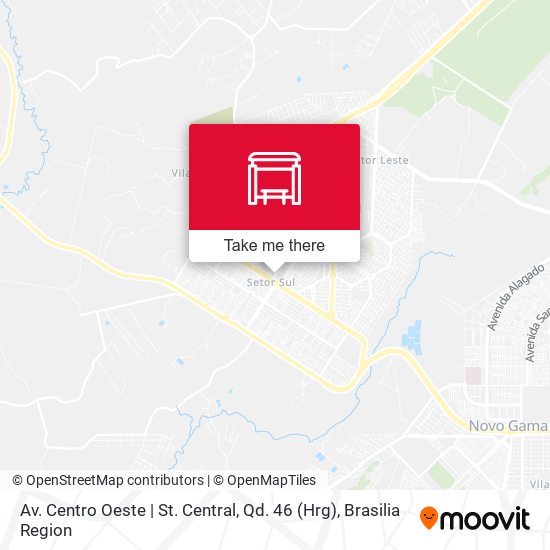 Mapa Av. Centro Oeste | St. Central, Qd. 46 (Hrg)