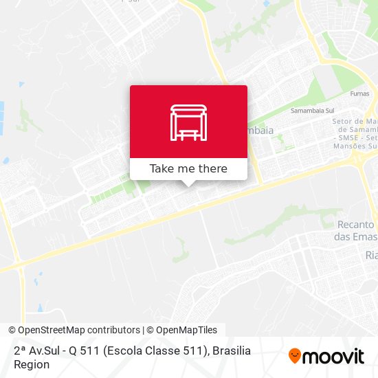 2ª Av.Sul - Q 511 (Escola Classe 511) map