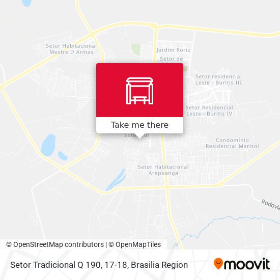 Setor Tradicional Q 190, 17-18 map