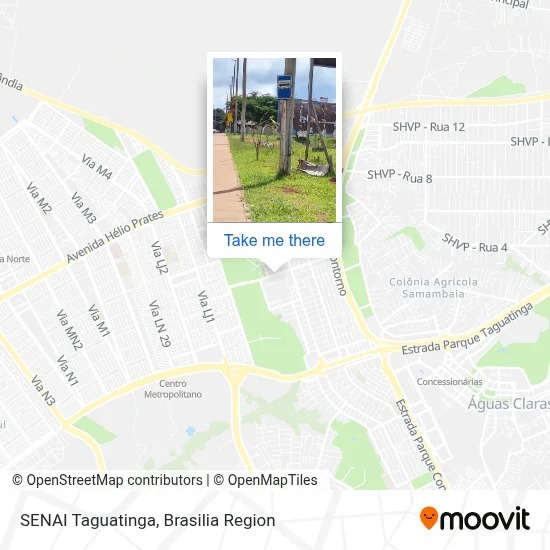 SENAI Taguatinga map