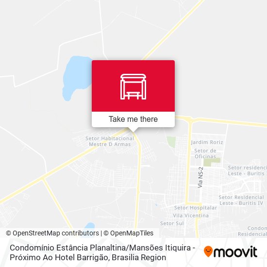 Condomínio Estância Planaltina / Mansões Itiquira - Próximo Ao Hotel Barrigão map