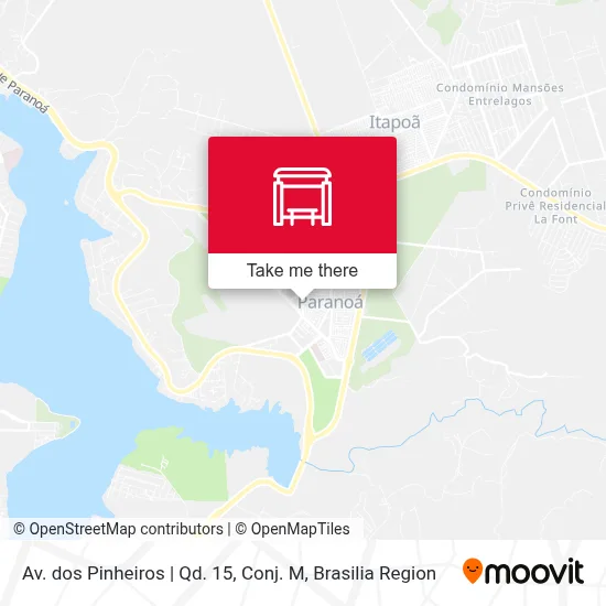 Av. dos Pinheiros | Qd. 15, Conj. M map