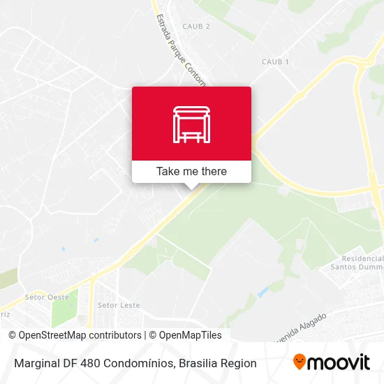 Marginal DF 480 Condomínios map