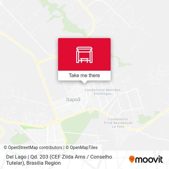 Del Lago | Qd. 203 (CEF Zilda Arns / Conselho Tutelar) map