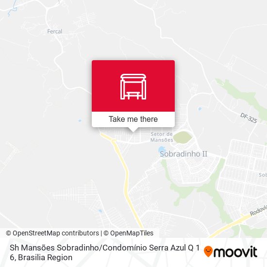 Sh Mansões Sobradinho / Condomínio Serra Azul Q 1 6 map
