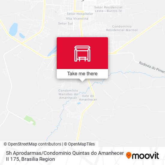 Sh Aprodarmas / Condomínio Quintas do Amanhecer II 175 map