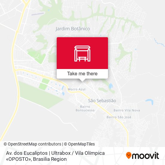 Av. dos Eucaliptos | Ultrabox / Vila Olímpica «OPOSTO» map