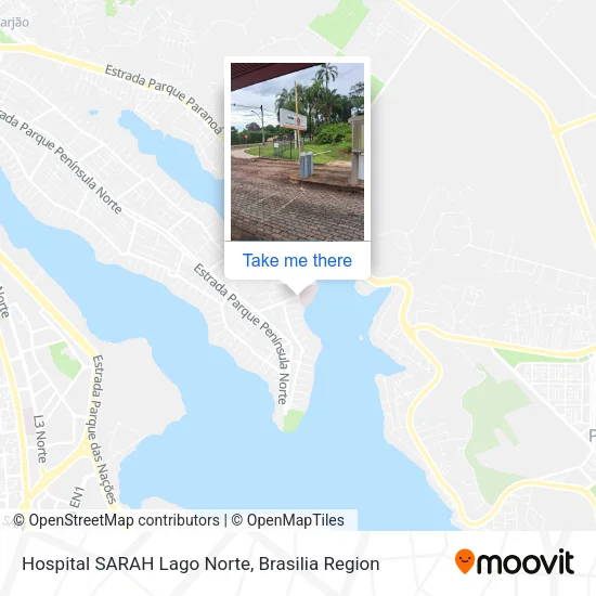 Hospital SARAH Lago Norte map