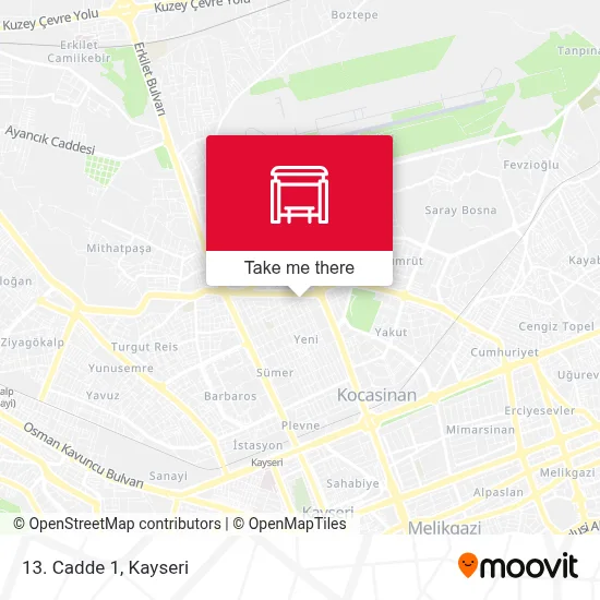 13. Cadde 1 map