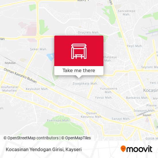 Kocasinan Yendogan Girisi map