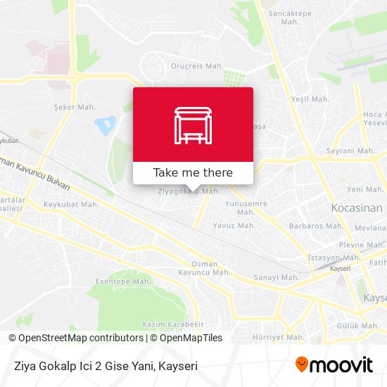 Ziya Gokalp Ici 2 Gise Yani map