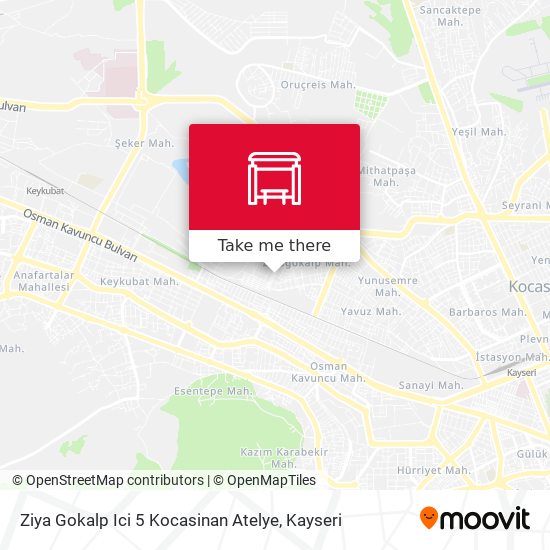 Ziya Gokalp Ici 5 Kocasinan Atelye map