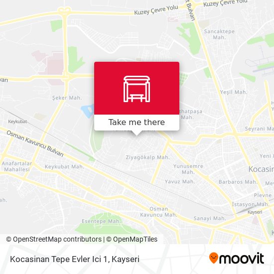 Kocasinan Tepe Evler Ici 1 map