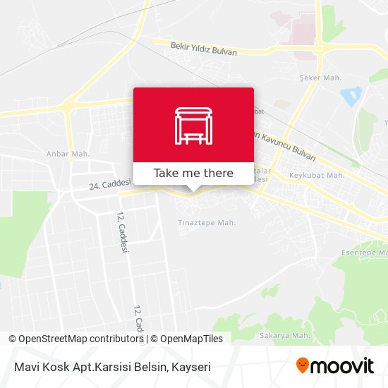 Mavi Kosk Apt.Karsisi Belsin map