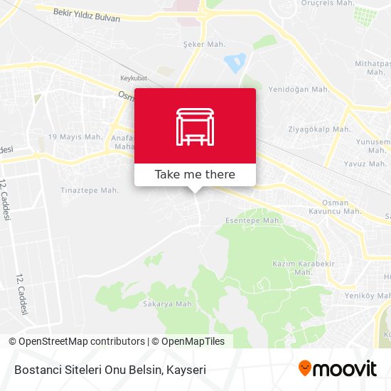 Bostanci Siteleri Onu Belsin map