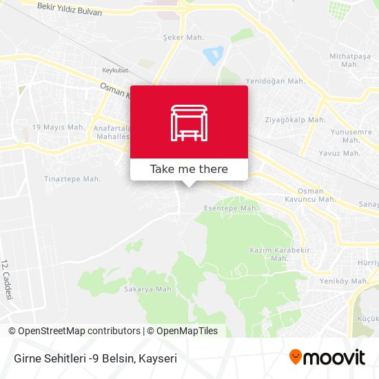 Girne Sehitleri -9 Belsin map