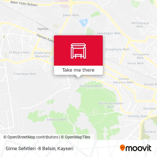 Girne Sehitleri -8 Belsin map