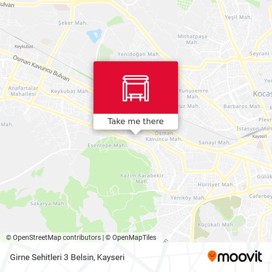 Girne Sehitleri 3 Belsin map