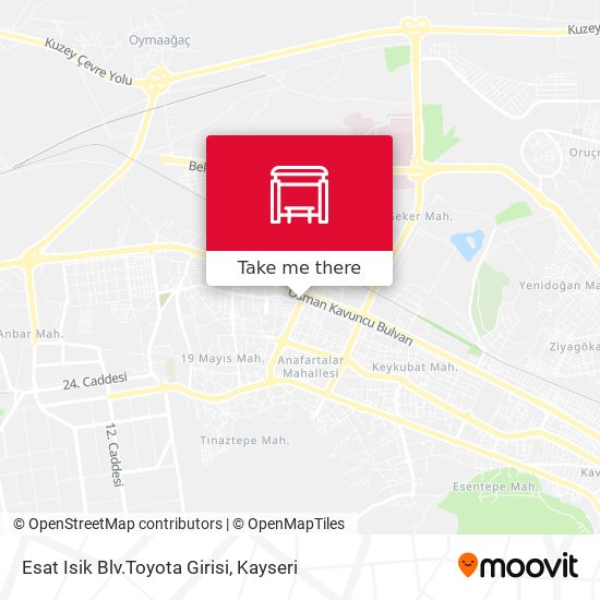 Esat Isik Blv.Toyota Girisi map