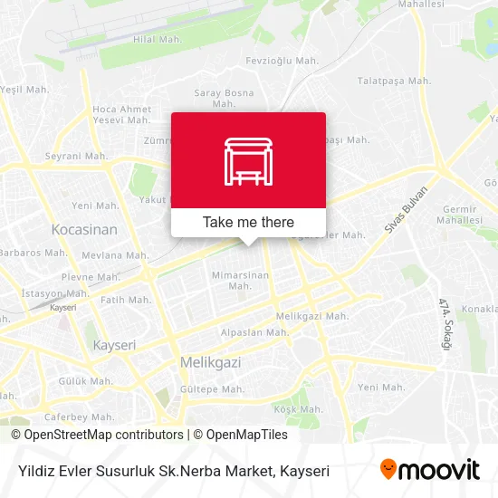 Yildiz Evler Susurluk Sk.Nerba Market map