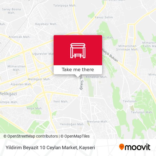 Yildirim Beyazit 10 Ceylan Market map