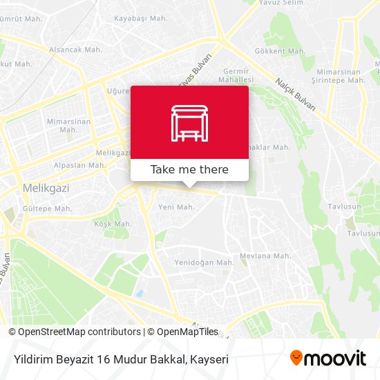 Yildirim Beyazit 16 Mudur Bakkal map