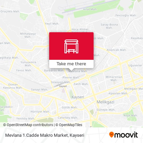 Mevlana 1.Cadde Makro Market map