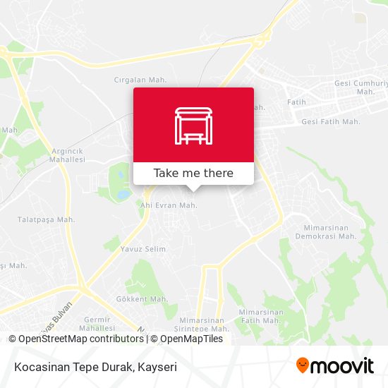 Kocasinan Tepe Durak map