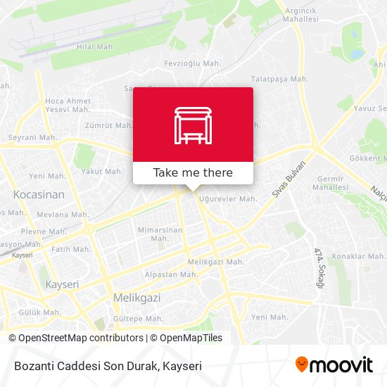 Bozanti Caddesi Son Durak map