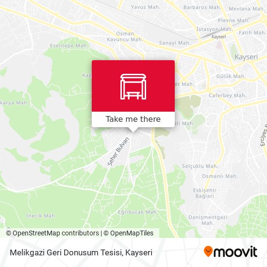 Melikgazi Geri Donusum Tesisi map