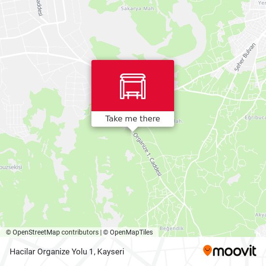 Hacilar Organize Yolu 1 map