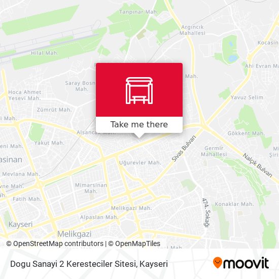 Dogu Sanayi 2 Keresteciler Sitesi map