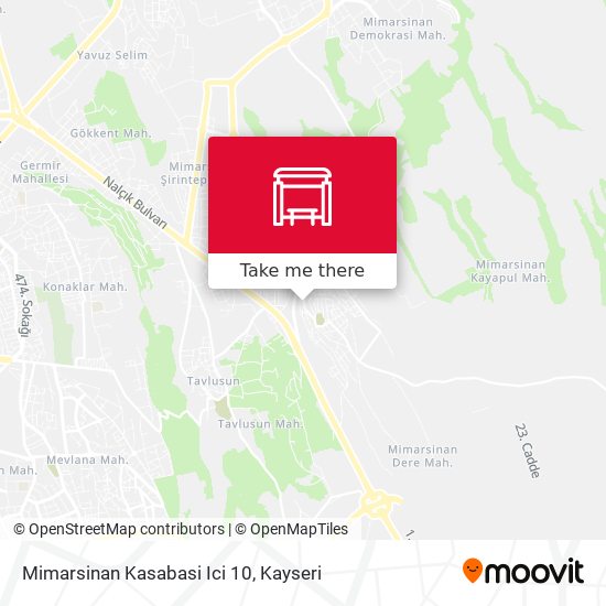 Mimarsinan Kasabasi Ici 10 map