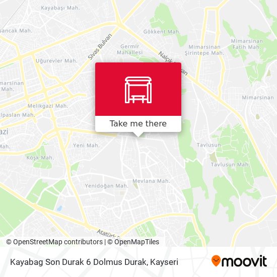 Kayabag Son Durak 6 Dolmus Durak map