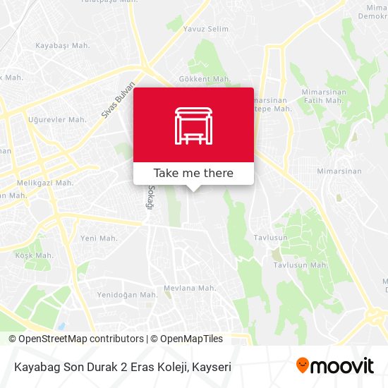 Kayabag Son Durak 2 Eras Koleji map