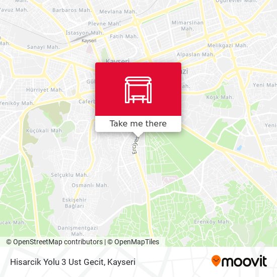 Hisarcik Yolu 3 Ust Gecit map