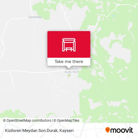 Kiziloren Meydan Son Durak map