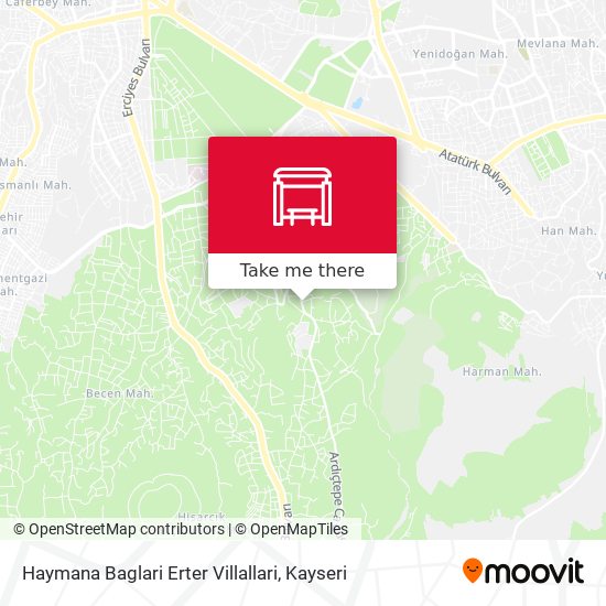 Haymana Baglari Erter Villallari map