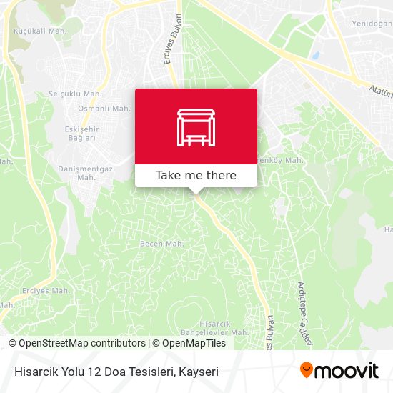 Hisarcik Yolu 12 Doa Tesisleri map