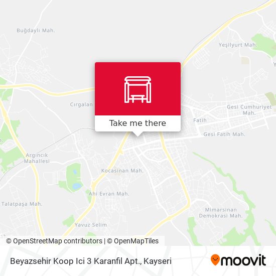 Beyazsehir Koop Ici 3 Karanfil Apt. map