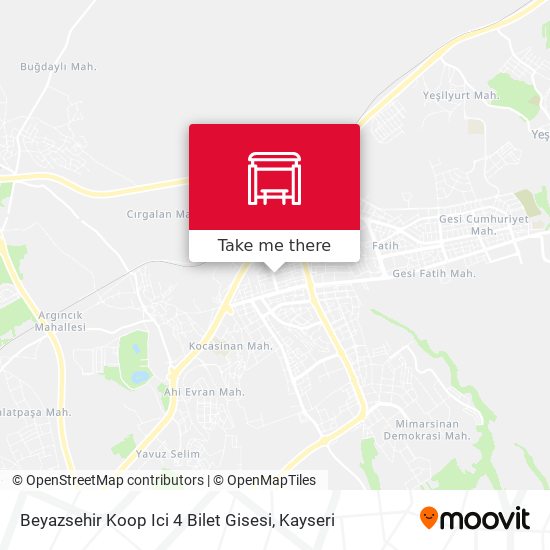 Beyazsehir Koop Ici 4 Bilet Gisesi map